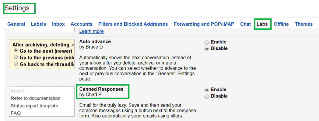 Where to find Conned response