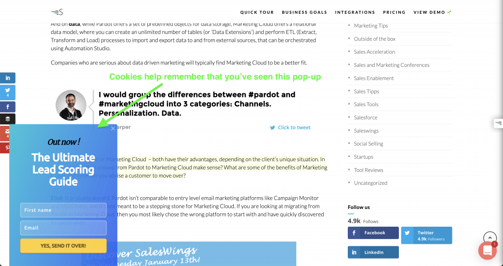 Benefits of first-party and third-party cookies for websites and marketing