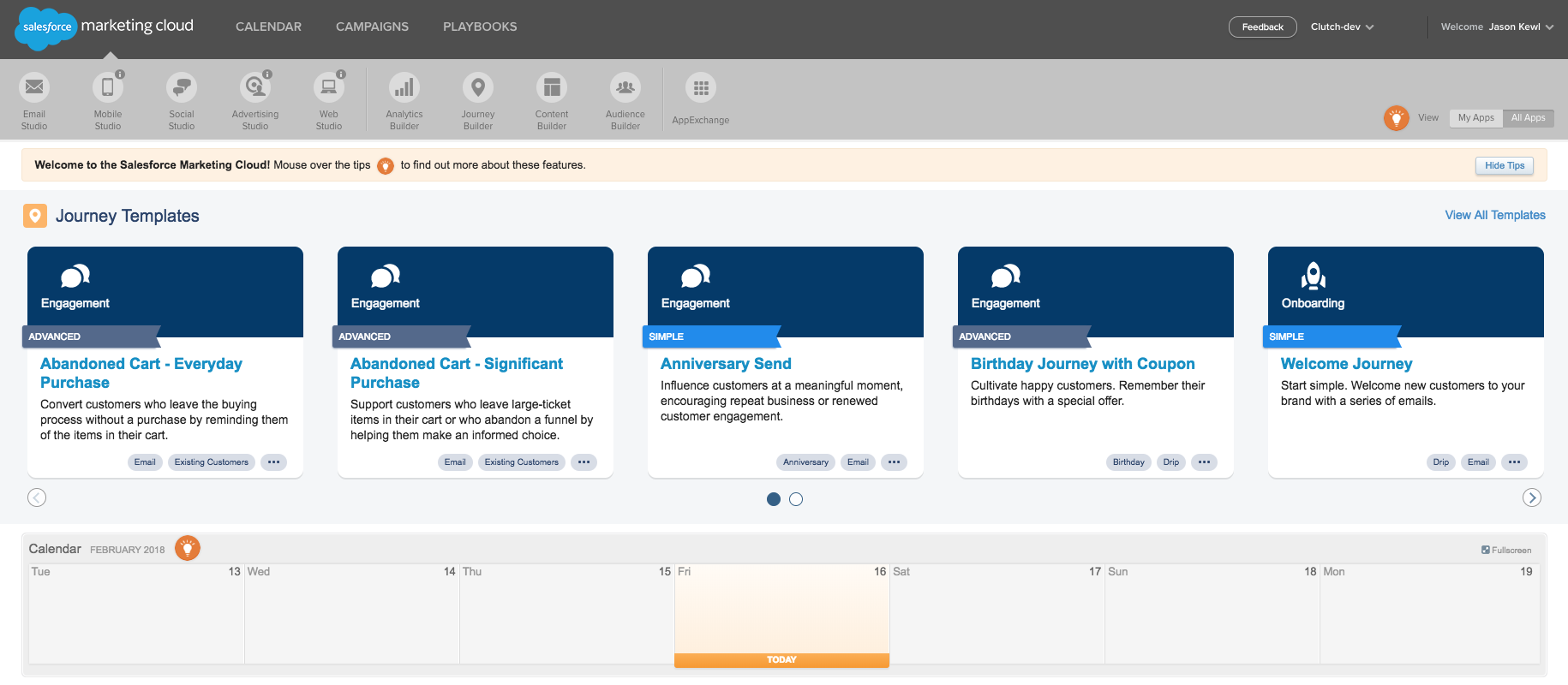 Clutch Loyalty add-on for Marketing Cloud.