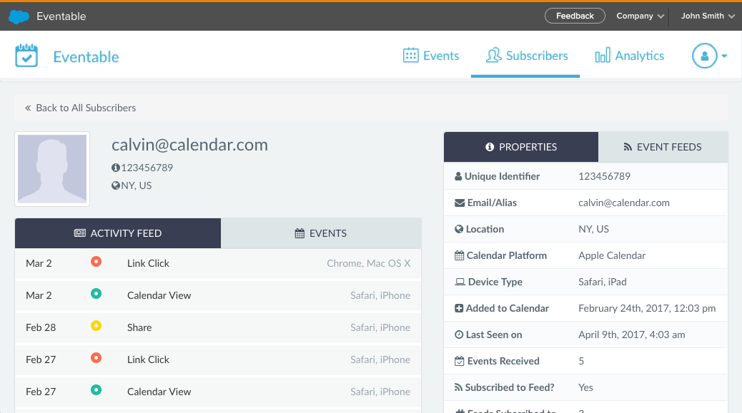 Eventable plugin for Salesforce Marketing Cloud