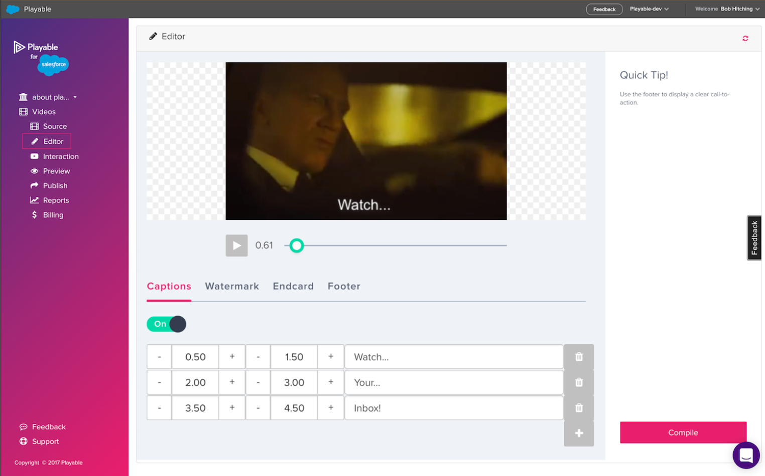 playable Salesforce Marketing Cloud app