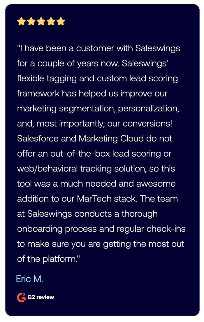 SalesWings account-based behavioural segmentation