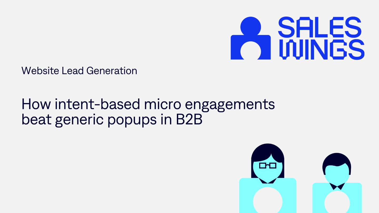 Intent-based B2B website engagements
