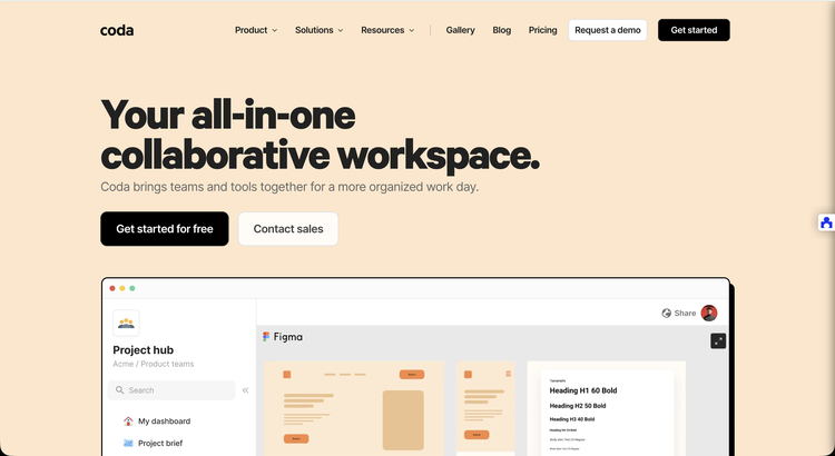 Coda screenshot