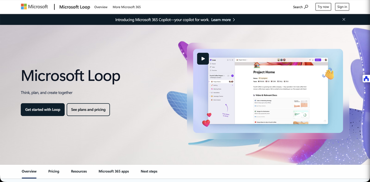 Microsoft Loop screenshot
