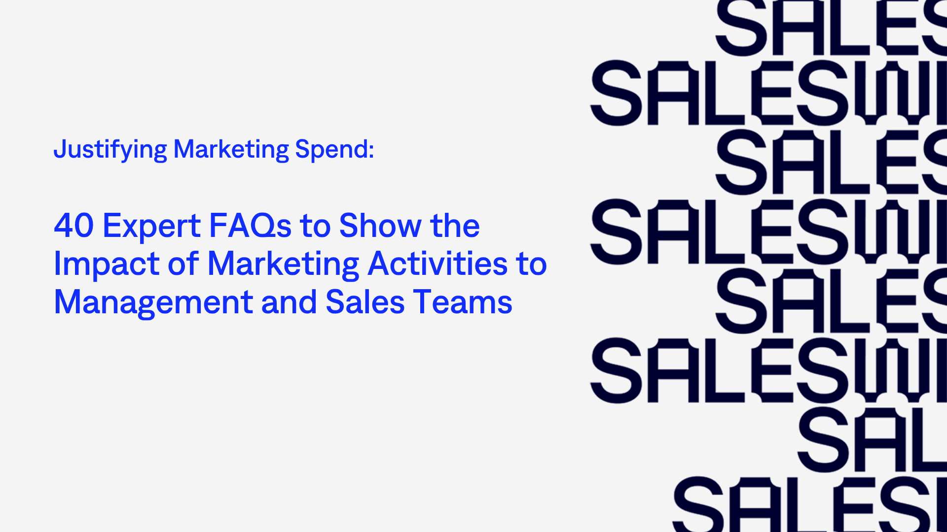 Marketing Reporting - 40 FAQs